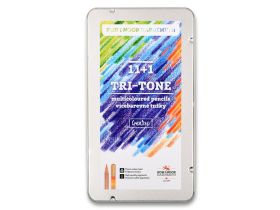 Набор карандашей многоцветных Koh-I-Noor "TRI-TONE 3442" 12 шт, металл.коробка