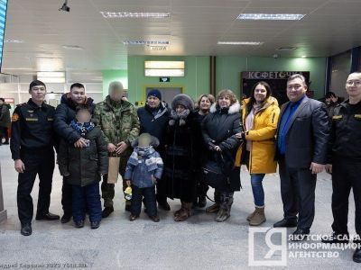 В Якутске встретили бойца, вернувшегося из зоны проведения СВО