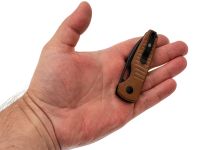 Складной нож Kizer Parakeet, сталь Nitro-V, рукоять коричневая микарта