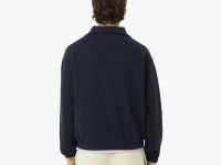 Мужская хлопковая толстовка Lacoste с высоким воротом и застежкой-молнией