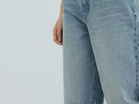 Джинсы Balloon со средней посадкой, Голубой