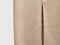 Замшевая прямая юбка, Бежевый