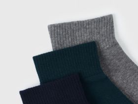 Короткие носки с поддержкой стопы, 3 пары, Зеленый