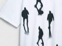 Футболка с принтом, Белый