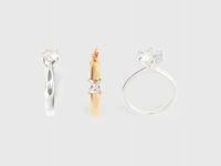 Серьги в виде колец O'STIN x Яндекс Книги, Мультицвет