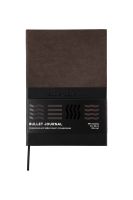 Блокнот для записей СТИХИЯ Bullet Journal 140х200 мм 100 г 80 л, цвет обложки Черный