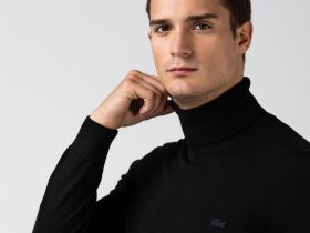 Мужская водолазка Lacoste из мериносовой шерсти