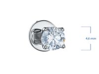 Пусеты из белого золота э4712пс07220206_white