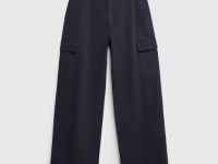 Хлопковые брюки карго, Серый