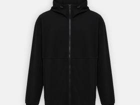 Худи на молнии свободного силуэта