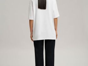 Футболка свободного кроя из джерси