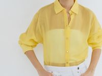 Рубашка из лиоцелла, Желтый