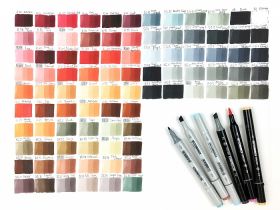 Маркер двухсторонний на спиртовой основе Sketchmarker Brush Цвет Вишня
