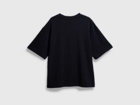 Футболка с принтом для девочек, Черный