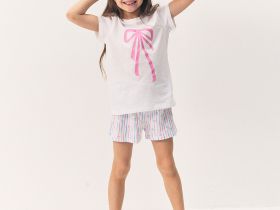 Пижама с коротким рукавом для девочки