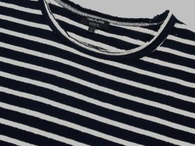 Лонгслив из хлопка в полоску