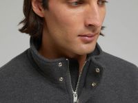 Утепленная куртка с воротником-стойкой