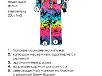 Комбинезон текстильный с полиуретановым покрытием для девочек