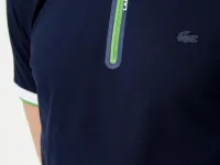 Мужское спортивное поло Lacoste на молнии