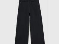 Широкие брюки для девочек, Черный