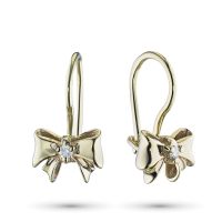 Серьги из желтого золота с бриллиантами э0301сг07171400