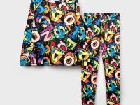 Термокомплект трикот. для девочек: фуфайка (футболка) с длин. рук, брюки для эпизод. использования