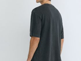 Базовая футболка с эффектом стирки, Серый