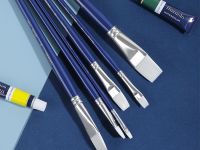 Кисть синтетика жесткая №4 плоская Finenolo