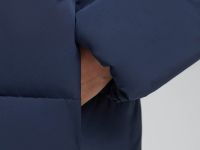 Утепленное пальто с капюшоном