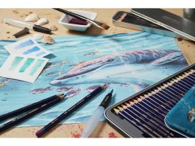 Набор карандашей чернильных Derwent "Inktense" 36 цв в метал кор