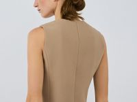 Жилет из поливискозы, Бежевый