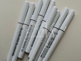 Набор маркеров акриловые Languo, 9 цветов, телесные темные оттенки