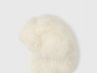 Шапка-ушанка для девочек, Белый