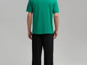 Футболка прямого кроя из джерси