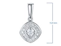 Подвеска из белого золота с бриллиантами э0901пд04154700
