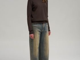 Джемпер полуприлегающего кроя из хлопка