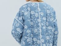 Легкая стеганая куртка, Синий