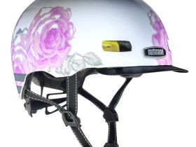 Nutcase Шлем защитный Nutcase Street Delicate Flower, цвет Белый-Розовый, ростовка S