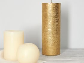 Свеча Пламя золотое/Fiamma Gold классическая