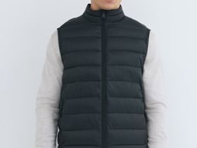 Ультралёгкий жилет с воротником-стойкой, Серый