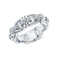 Серебряное кольцо с фианитами