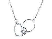 Колье из серебра с бриллиантом э0601кл07211015