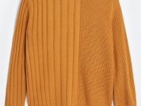 Джемпер с округлым вырезом прямого силуэта