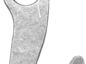 Держатель заднего переключателя "петух" Meta №243 фрезерованный (серебристый)