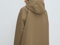 Куртка оверсайз с капюшоном, Бежевый