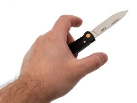 Складной нож Sanrenmu Partner, сталь 12C27, компактный мультитул с ножницами, рукоять нержавеющая сталь черная