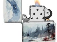 Зажигалка ZIPPO Frozen Valley с покрытием 540 Matte, латунь/сталь, разноцветная, матовая, 38x13x57 мм