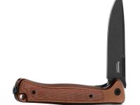 Складной нож LionSteel Skinny Aluminium, сталь MagnaCut, рукоять алюминий/микарта, коричневый/черный