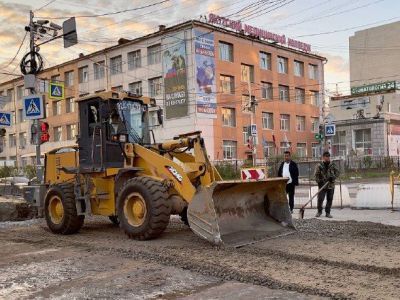 В ночь с 9 на 10 июня откроют движение на улице Лермонтова в Якутске