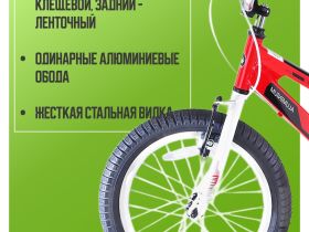 Детский велосипед Royal Baby Freestyle Space №1 18, год 2020, цвет Красный